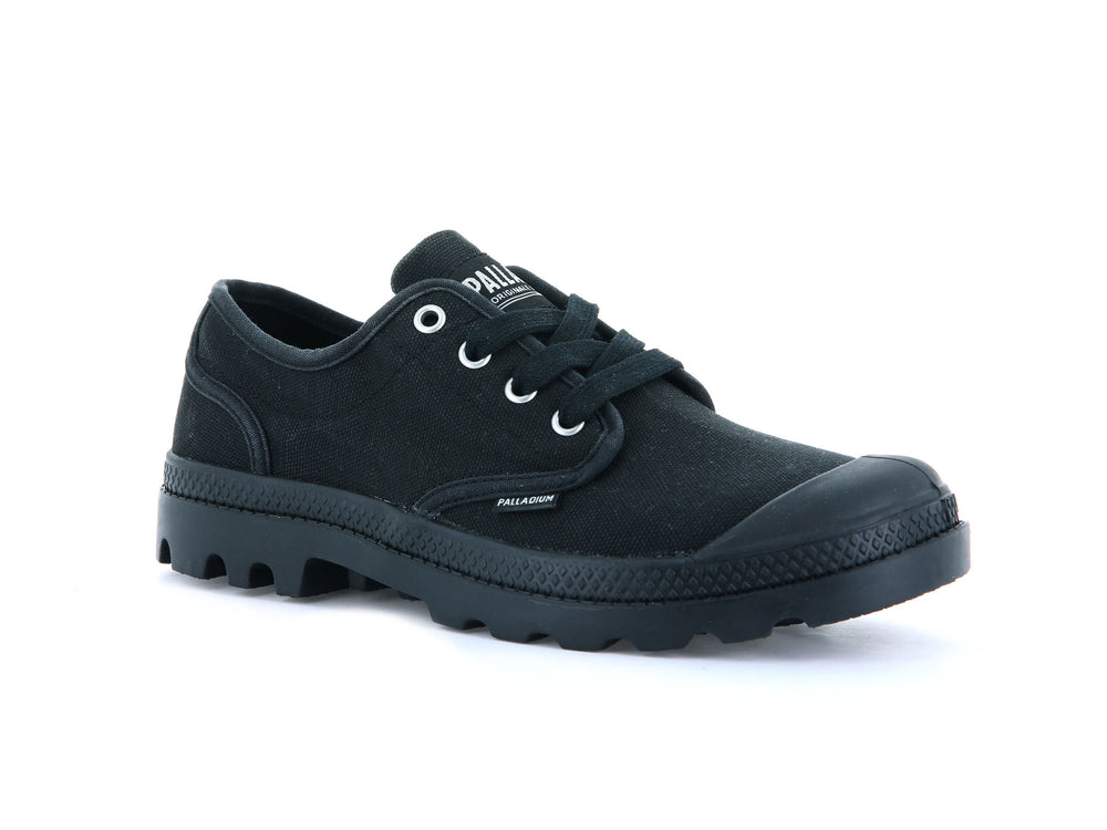 Zapatos Bajos Palladium PAMPA OXFORD Hombre Negras | Costa Rica-08975